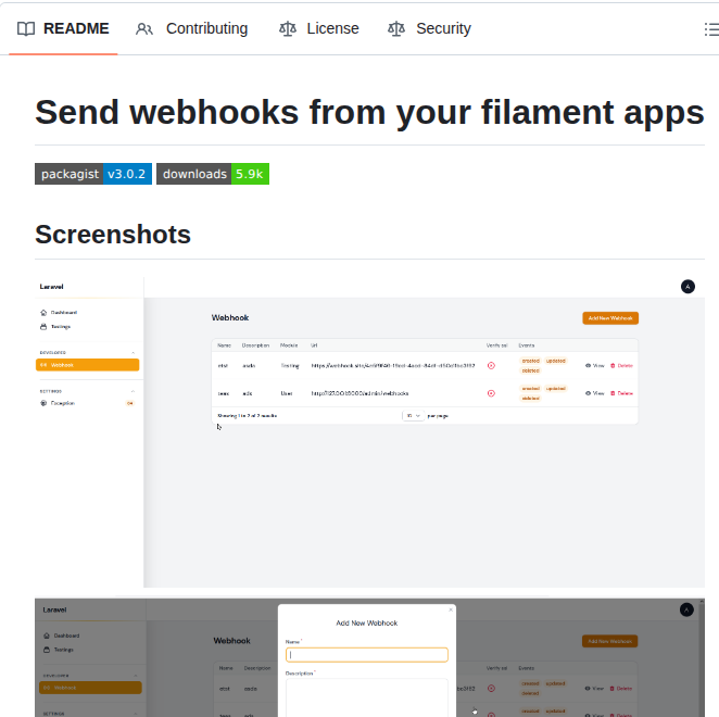 filament-webhook-server
