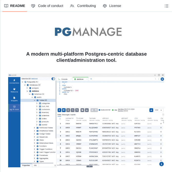 pgmanage