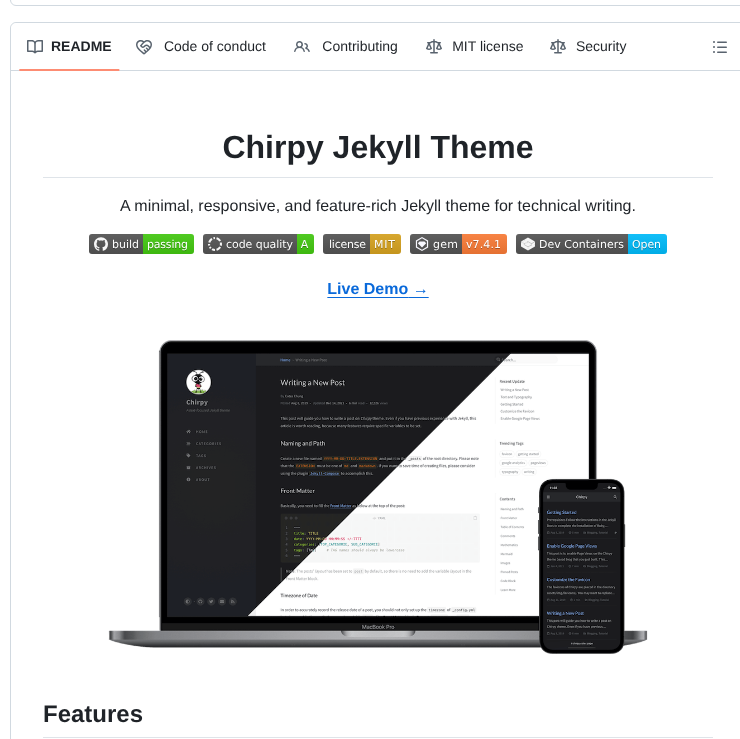 jekyll-theme-chirpy