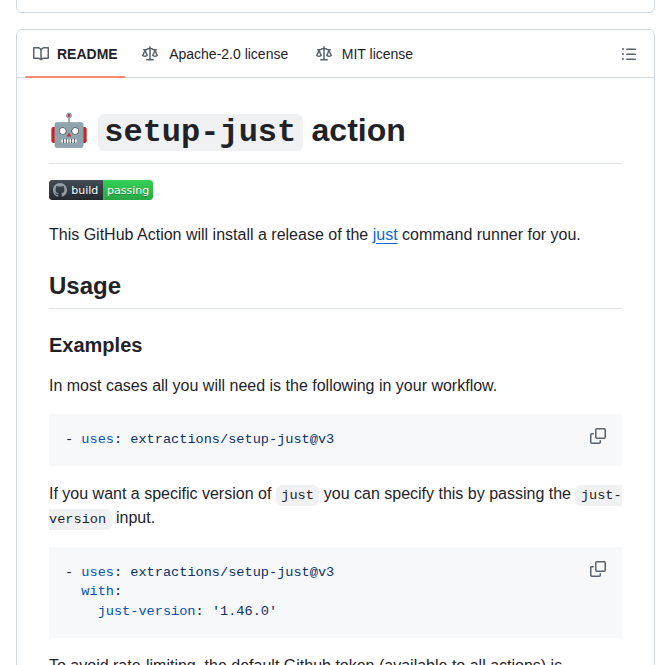 setup-just