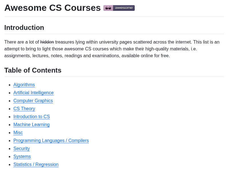 awesome-courses
