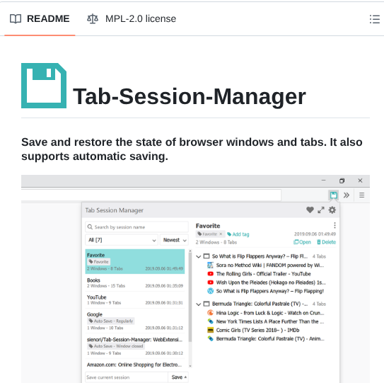 Tab-Session-Manager
