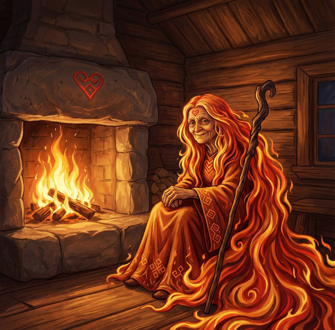 Из бонусов, очень понравился этот узор (см камин)