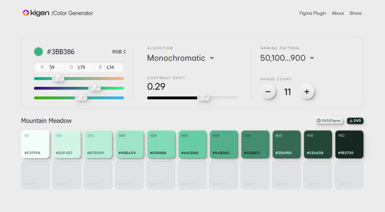 Kigen Color Generator
