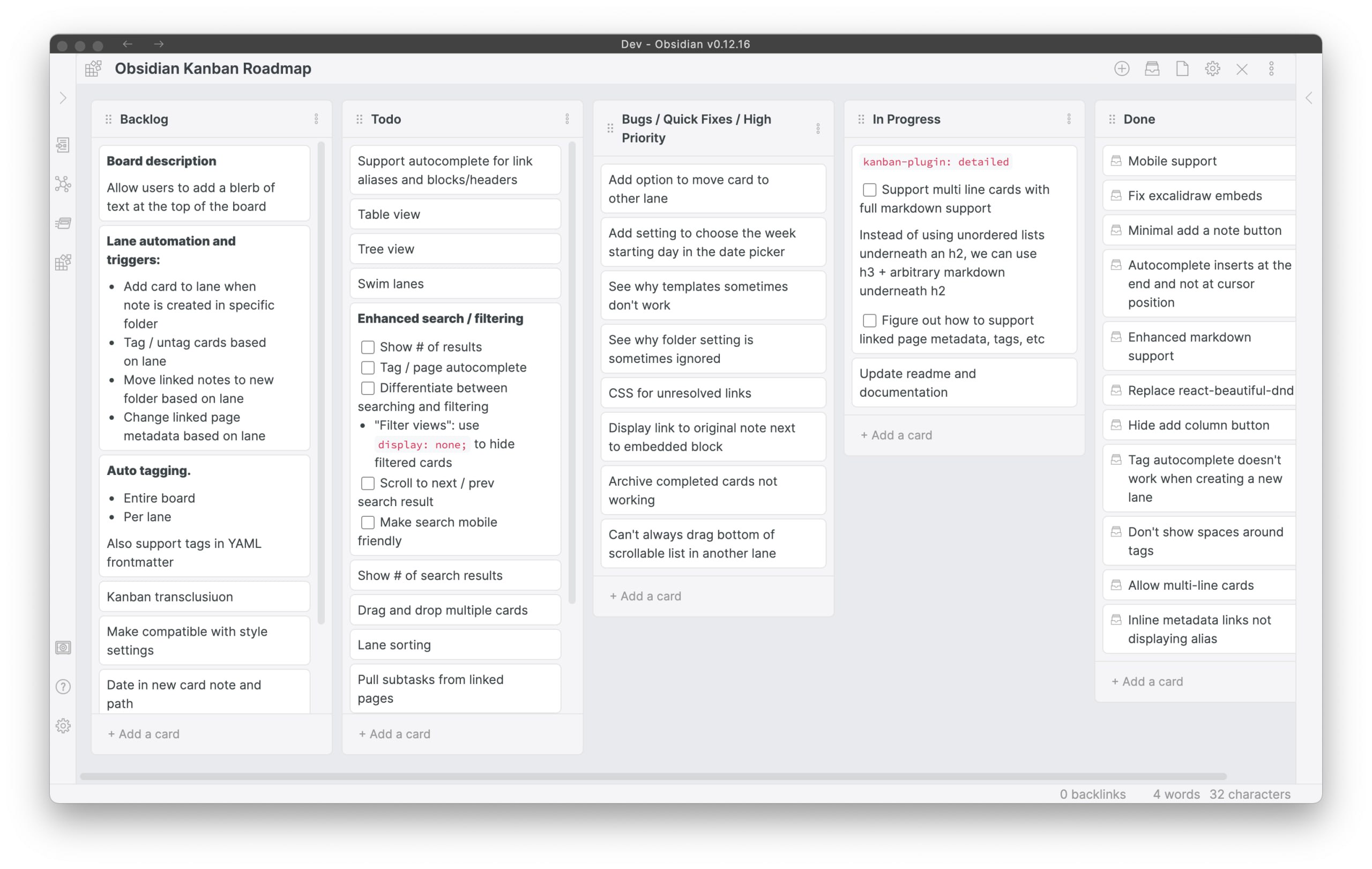 Полностью перешел на Obsidian c kanban плагином, куда могу закидывать свои хобби. 1 колонка - 1...