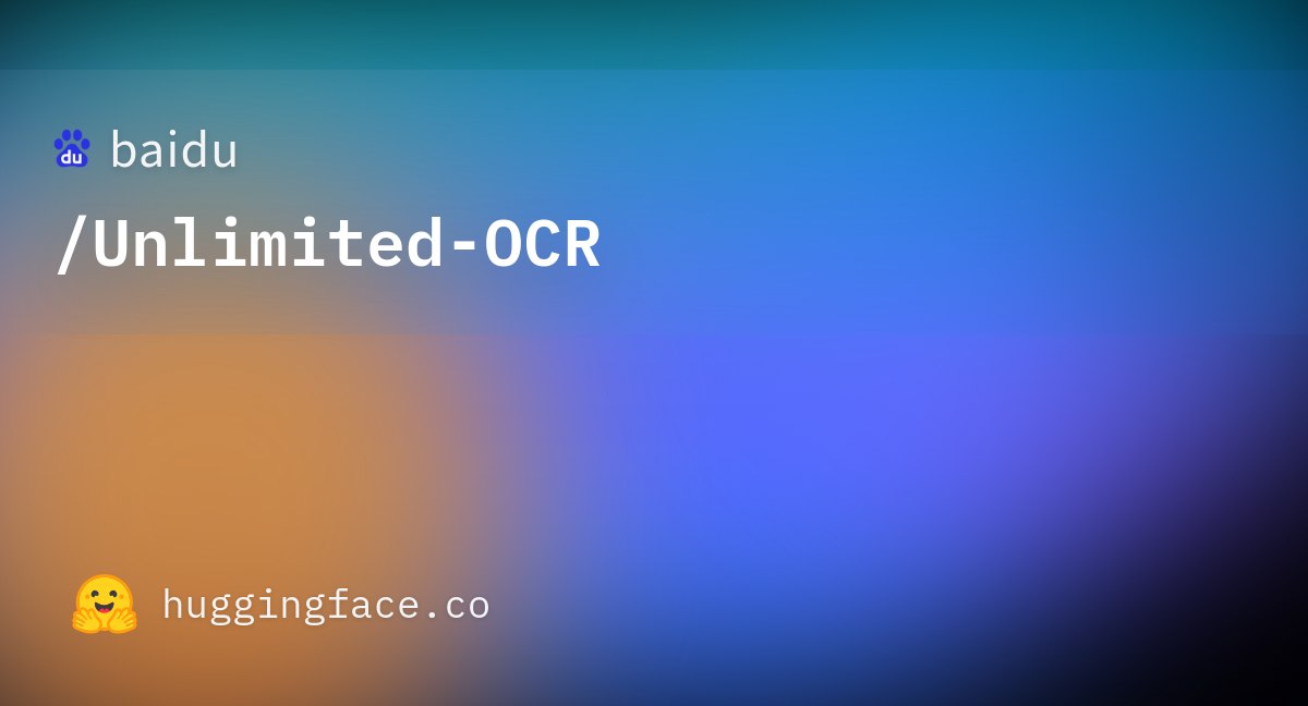 Как раз вовремя выпустили открытый инструмент Unlimited-OCR