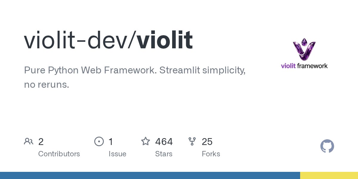 До свидания Streamlit, привет Violit