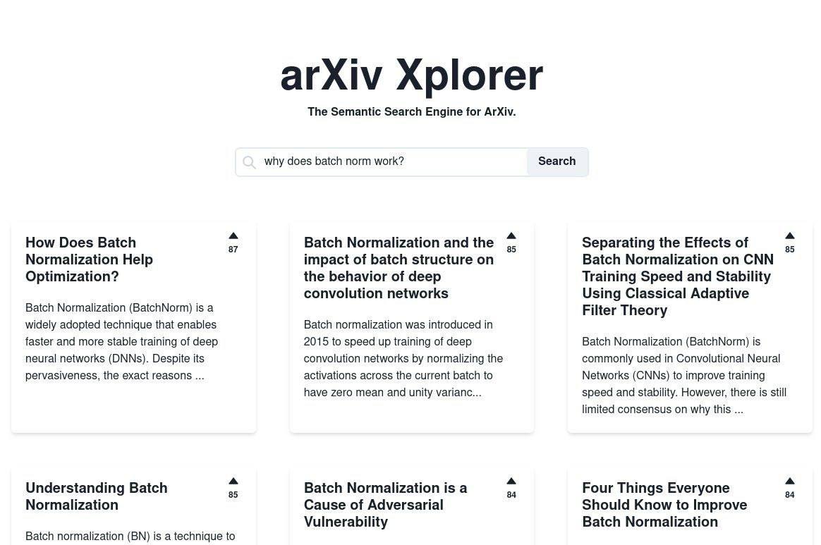 Сейчас кто-то наконец сделал толковый поиск по статьям на Arxiv, который удостоен технологиями 2023...