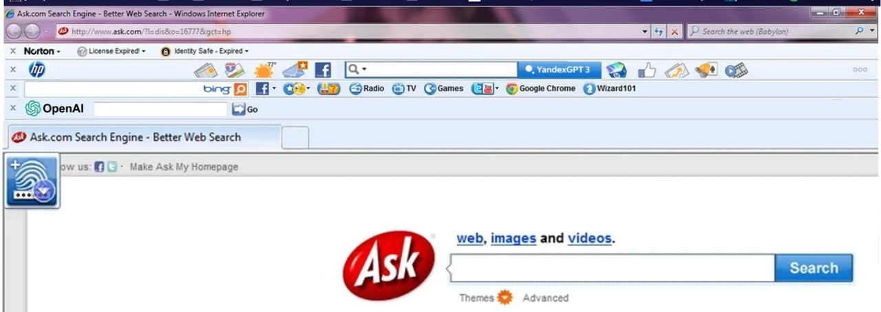 Если бы тенденция ставить панельки в браузер осталась до сих пор